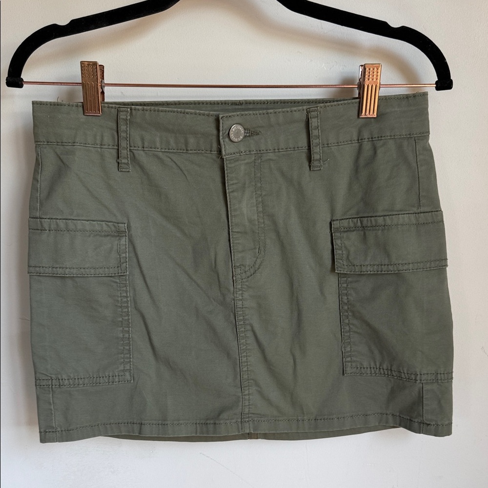 Target Olive Green Cargo Mini Skirt